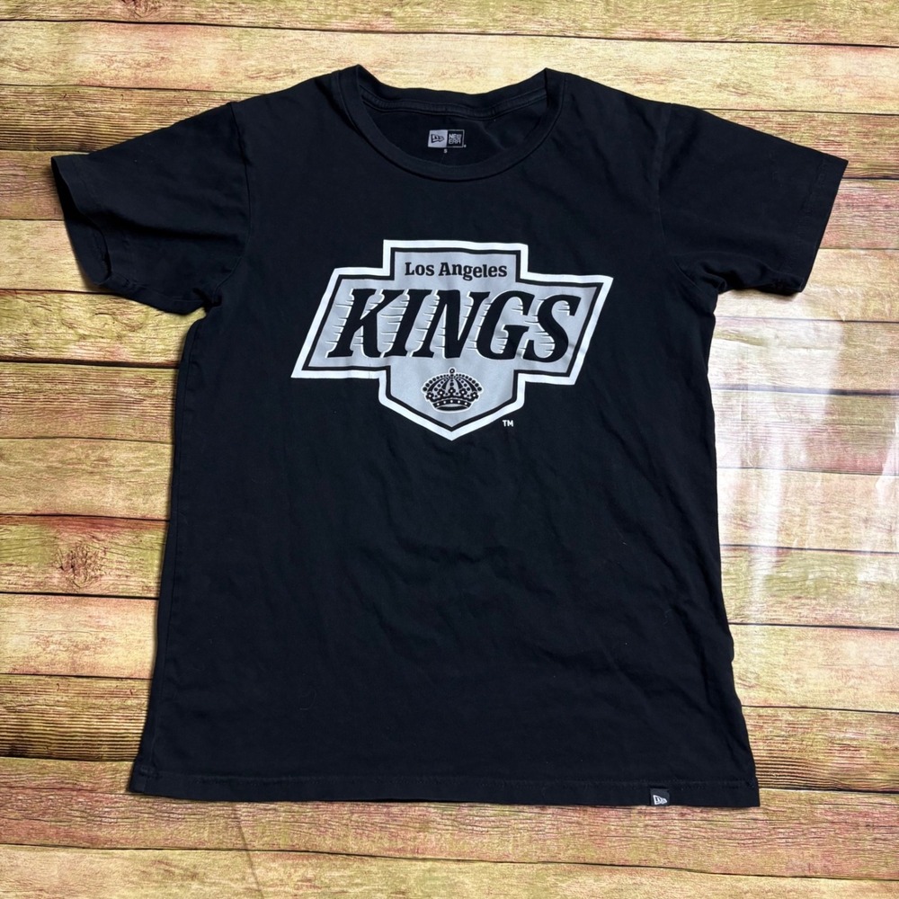 New Era Los Angeles Kings NHL T-Shirt Black Short Sleeve Small